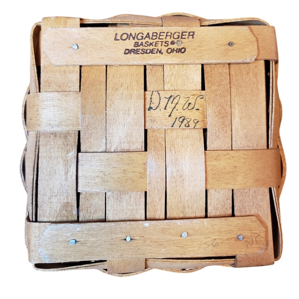Longaberger 1989 Basket Bundle Designspirations London Candle Glass Votive Set - Picture 9 of 14